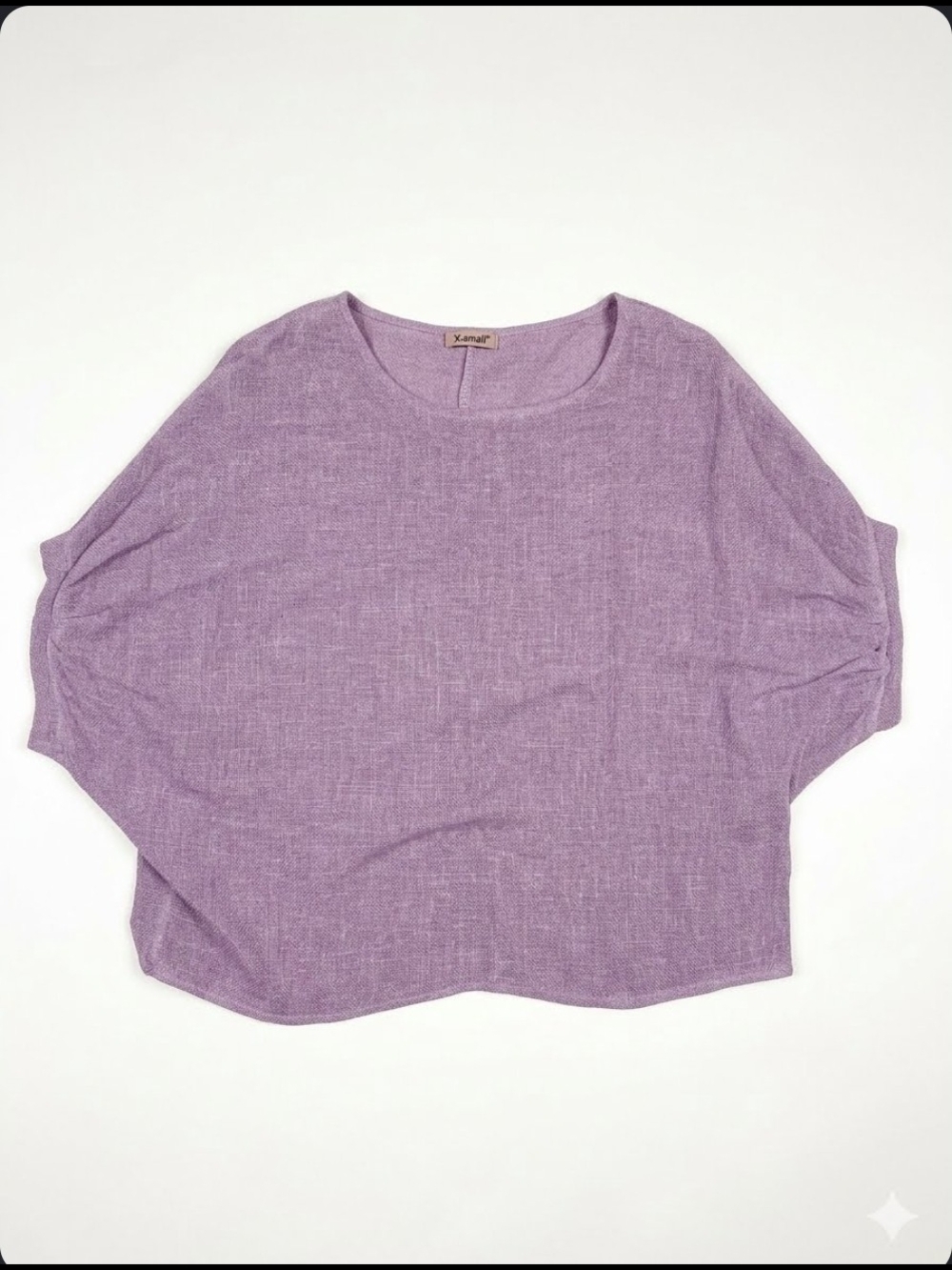 Lilac Relaxed Scoop Neck Women’s Top